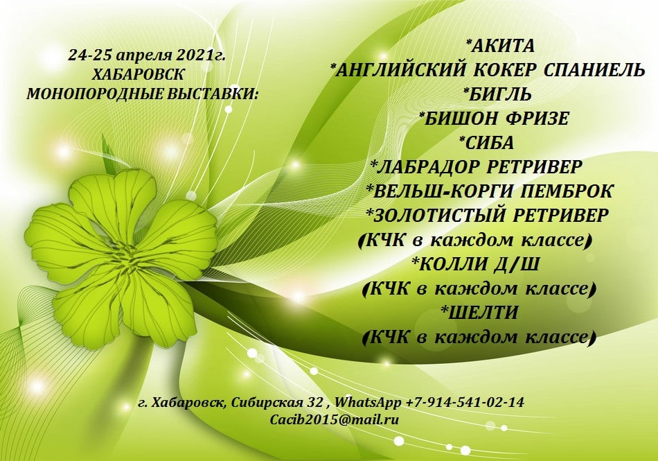 24-25 апреля 2021 г. ХАБАРОВСК!!! ЧФ + ЧФ+ 10 моно